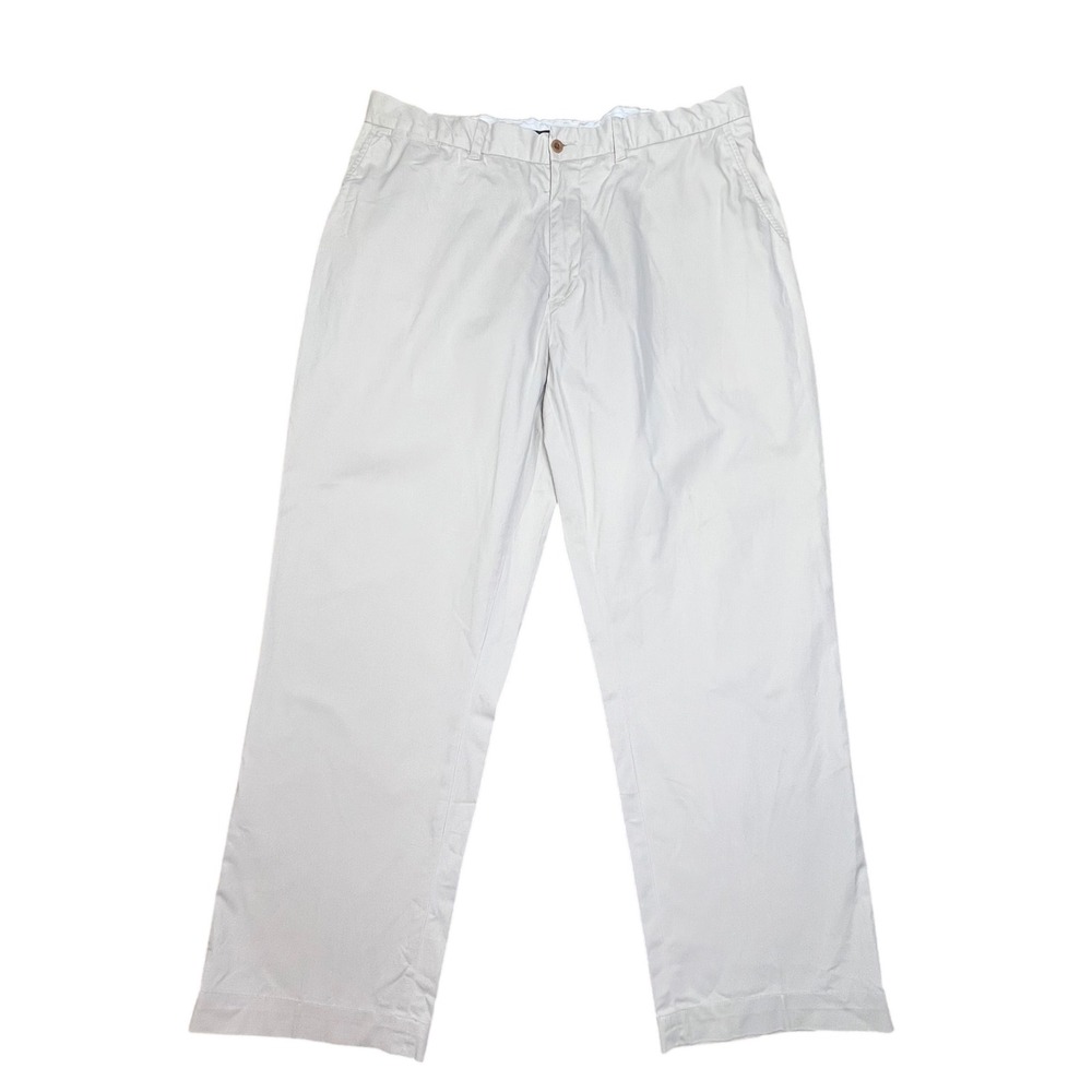 Polo Golf Ralph Lauren Mens 36x30 Chino Pants Off White Straight Leg Shield Logo